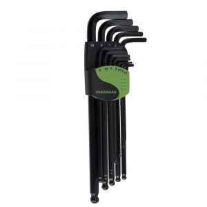 Offset hexagon key wrenches' set, ball type