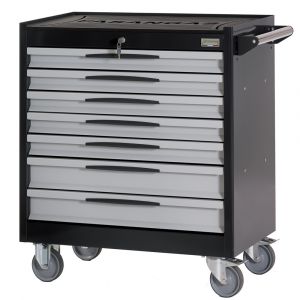 Tool trolley FG 104 with 7 drawers, with rubber cover top