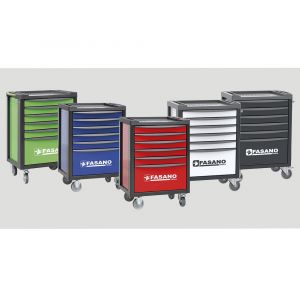 Tool trolley model FG 100 with 6 drawers with assortment of 171 tools