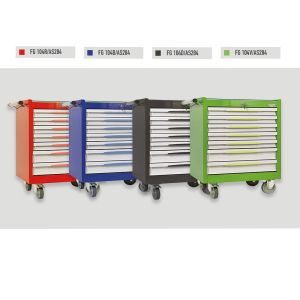 Tool Trolley mod. 104 with 7 drawers with an assortment of 284 tools