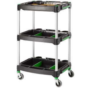 Universal multi-service trolley for small parts and work tools