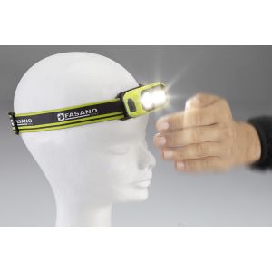 Head lamp with On/Off ContactLess Sensor - Double LED